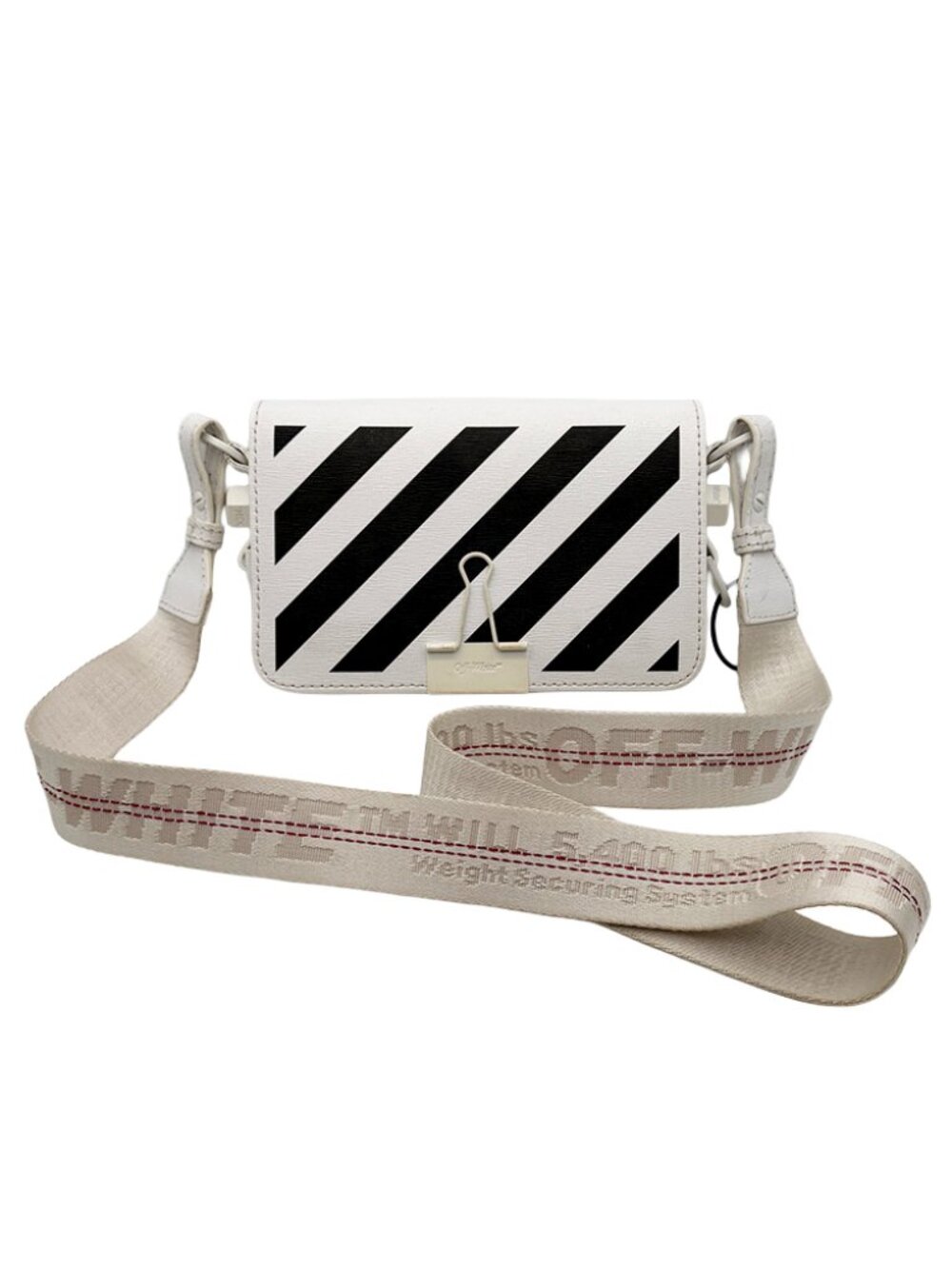 Off-White Leather Crossbody Bag